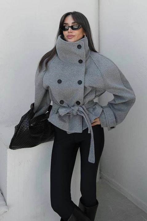 Płaszcz GREIONA GREY, Kolor : szary, IVET.PL - Modna odzież