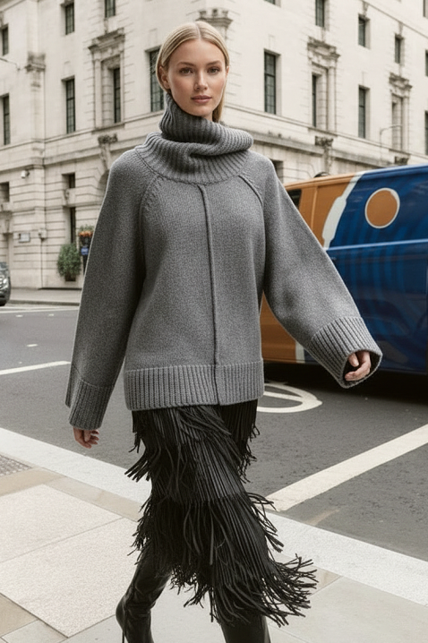 Sweter MLENVILDA GREY, Kolor : szary, IVET.PL - Modna odzież