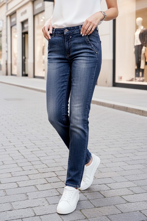 Jeansy JERDEJA, Kolor : granatowy, IVET.PL - Modna odzież