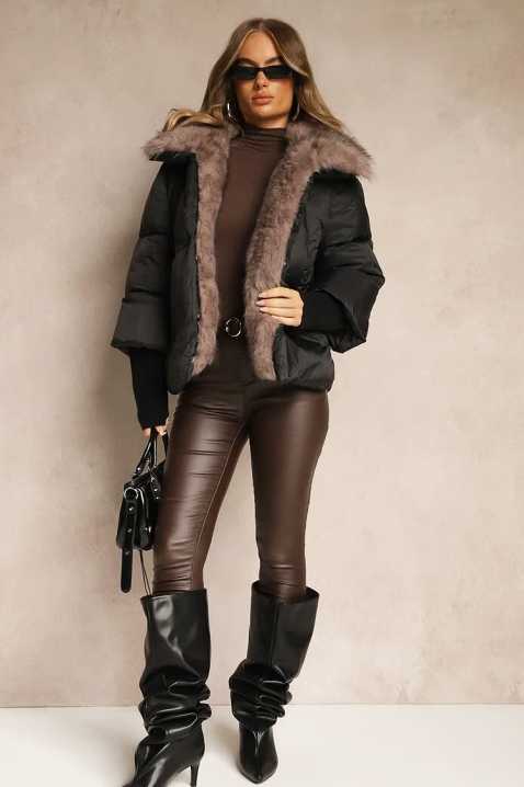 Kurtka SIBRINZA BLACK, Kolor : czarny, IVET.PL - Modna odzież