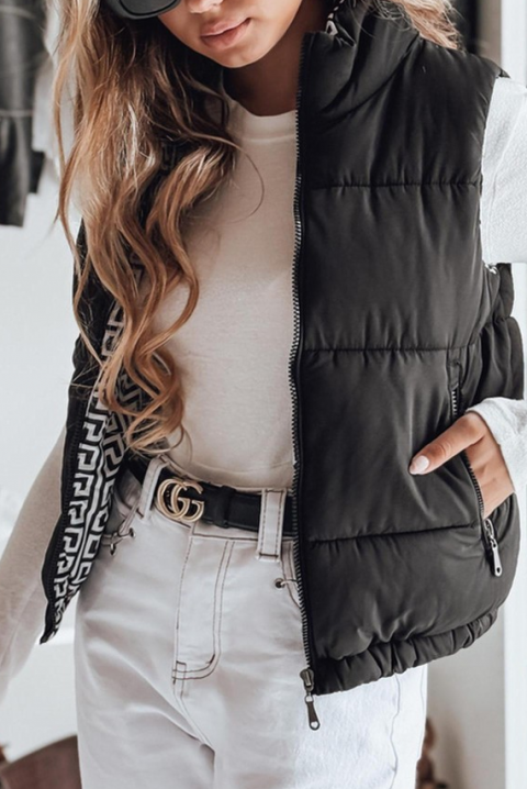 Kamizelka BRASELDA BLACK, Kolor : czarny, IVET.PL - Modna odzież