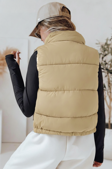 Kamizelka BRASELDA BEIGE, Kolor :  beżowy, IVET.PL - Modna odzież