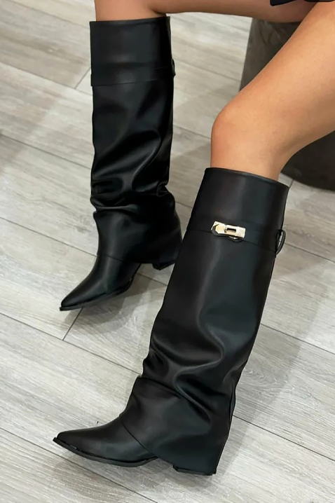 Kozaki GIVENDRA BLACK, Kolor : czarny, IVET.PL - Modna odzież