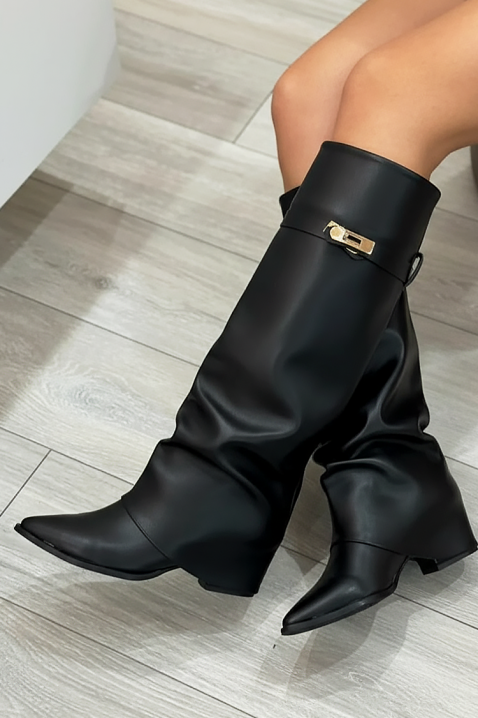 Kozaki GIVENDRA BLACK, Kolor : czarny, IVET.PL - Modna odzież