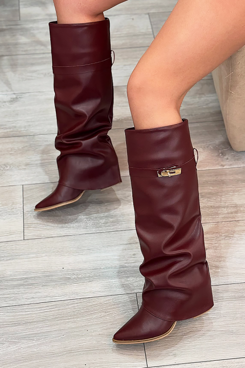 Koazki GIVENDRA BORDO, Kolor : bordowy, IVET.PL - Modna odzież