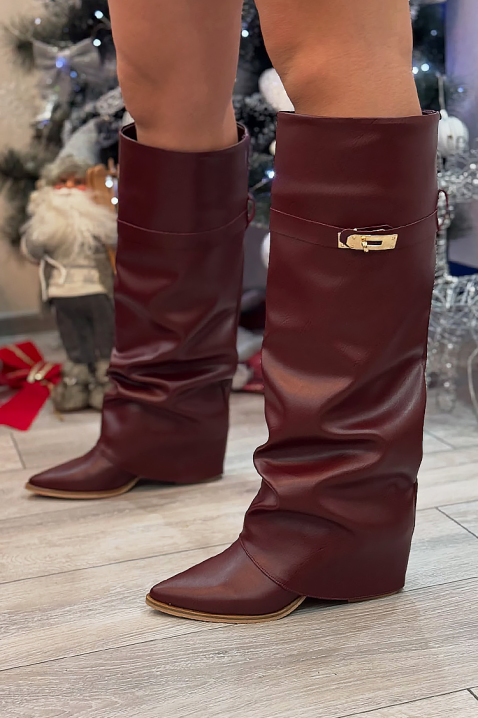 Koazki GIVENDRA BORDO, Kolor : bordowy, IVET.PL - Modna odzież