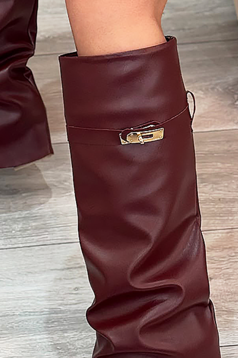 Koazki GIVENDRA BORDO, Kolor : bordowy, IVET.PL - Modna odzież