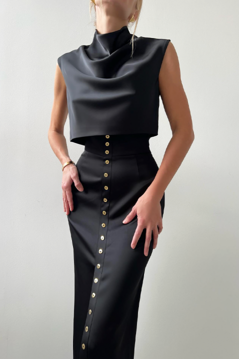 Komplet POLIONA BLACK, Kolor : czarny, IVET.PL - Modna odzież