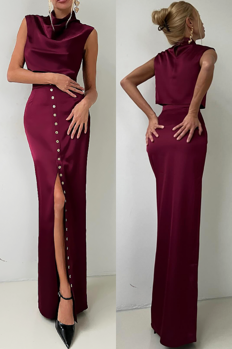 Komplet POLIONA BORDO, Kolor : bordowy, IVET.PL - Modna odzież