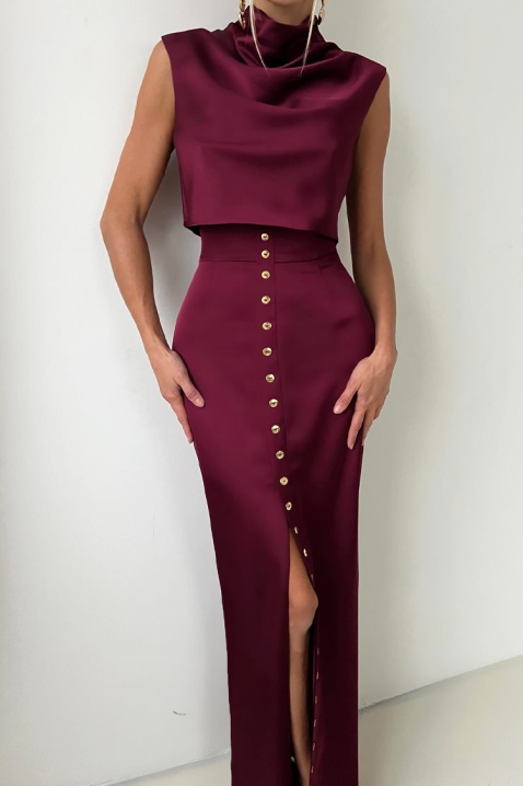 Komplet POLIONA BORDO, Kolor : bordowy, IVET.PL - Modna odzież