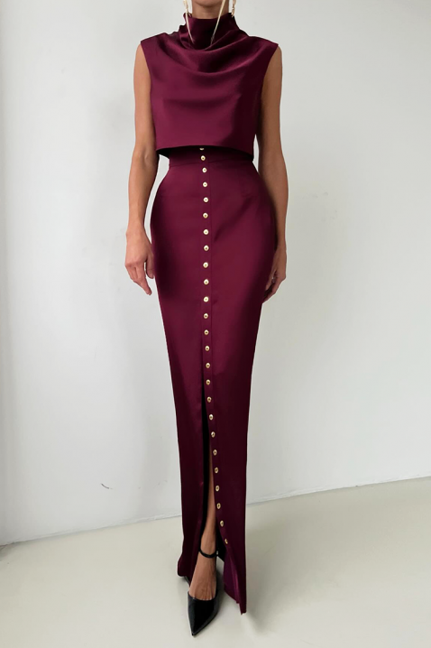 Komplet POLIONA BORDO, Kolor : bordowy, IVET.PL - Modna odzież