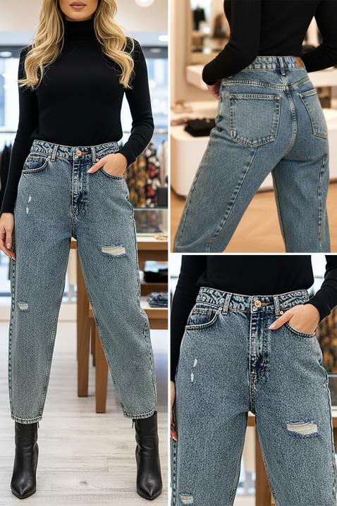 Jeansy ELRONZIYA, Kolor : chabrowy, IVET.PL - Modna odzież