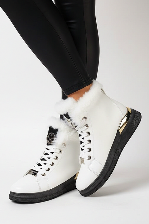 Buty VEONELZA WHITE, Kolor : biały, IVET.PL - Modna odzież