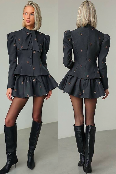 Komplet REVOLDANA, Kolor : czarny, IVET.PL - Modna odzież