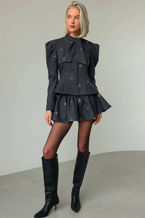 Komplet REVOLDANA, Kolor : czarny, IVET.PL - Modna odzież