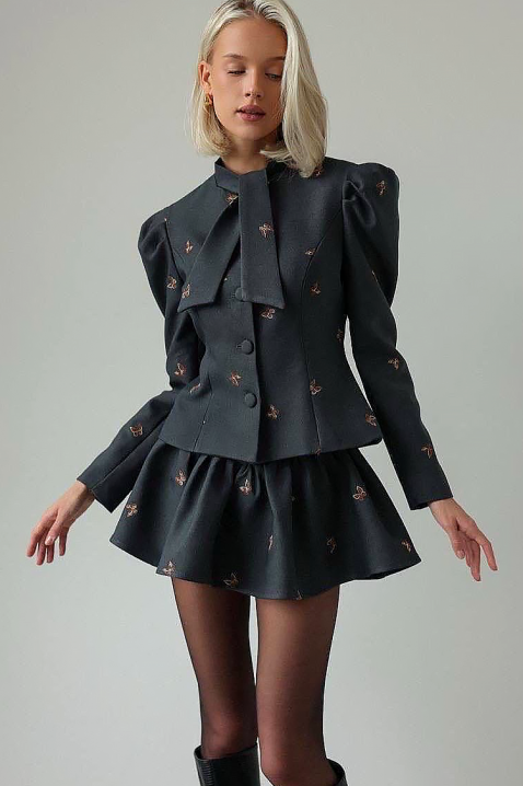 Komplet REVOLDANA, Kolor : czarny, IVET.PL - Modna odzież