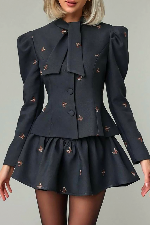 Komplet REVOLDANA, Kolor : czarny, IVET.PL - Modna odzież