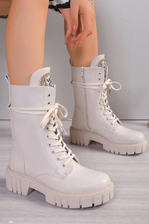 Buty OLGERMA, Kolor : ecru, IVET.PL - Modna odzież