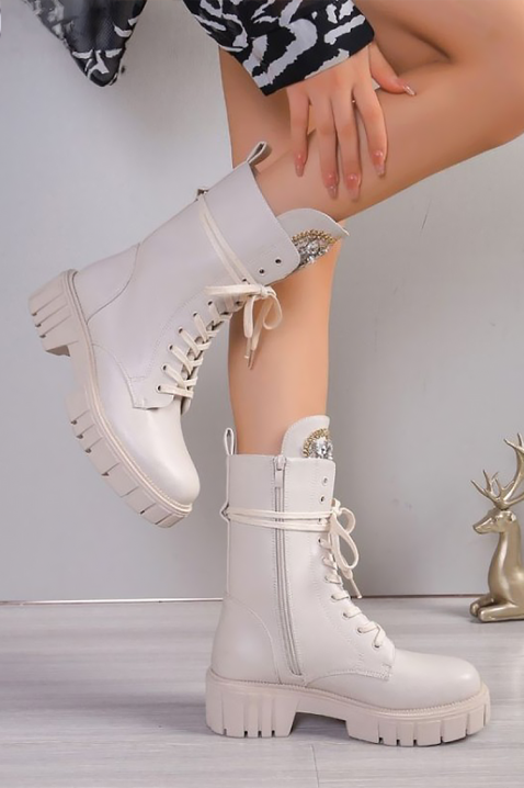 Buty OLGERMA, Kolor : ecru, IVET.PL - Modna odzież