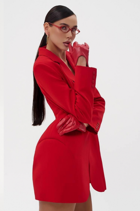 Sukienko - marynarka BLEINVELDA, Kolor : czerwony, IVET.PL - Modna odzież