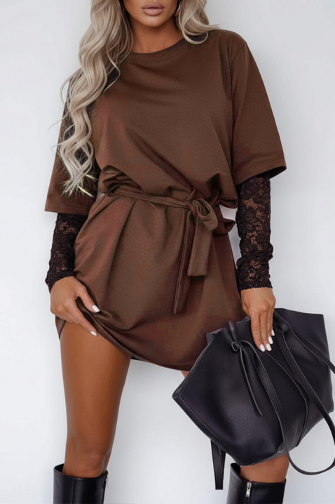 Sukienka KERINSA, Kolor : brązowy, IVET.PL - Modna odzież