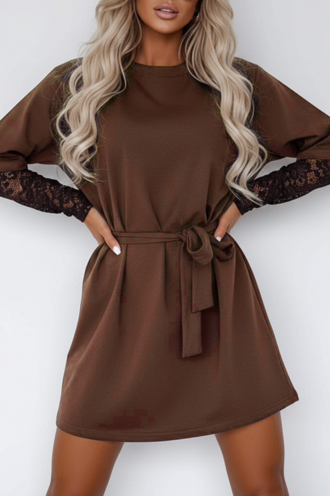 Sukienka KERINSA, Kolor : brązowy, IVET.PL - Modna odzież
