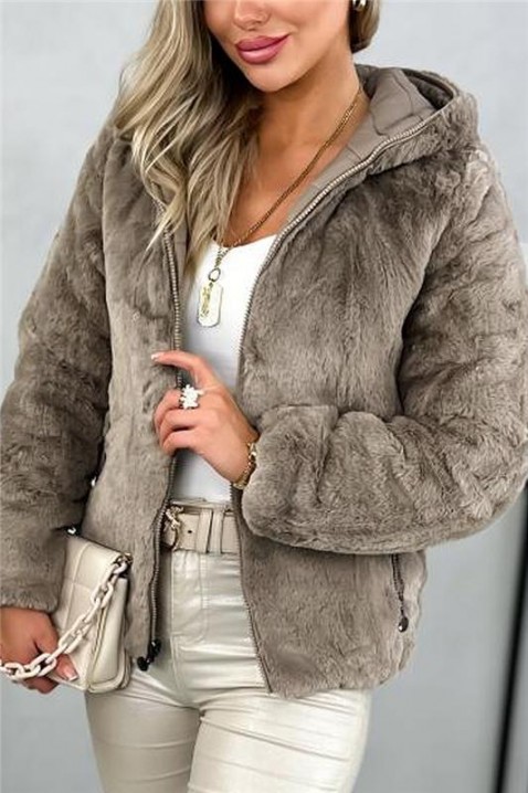 Kurtka VULDENZA BROWN, Kolor : brązowy, IVET.PL - Modna odzież