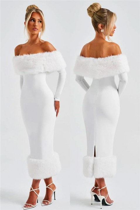 Sukienka KARSOTA WHITE, Kolor : biały, IVET.PL - Modna odzież