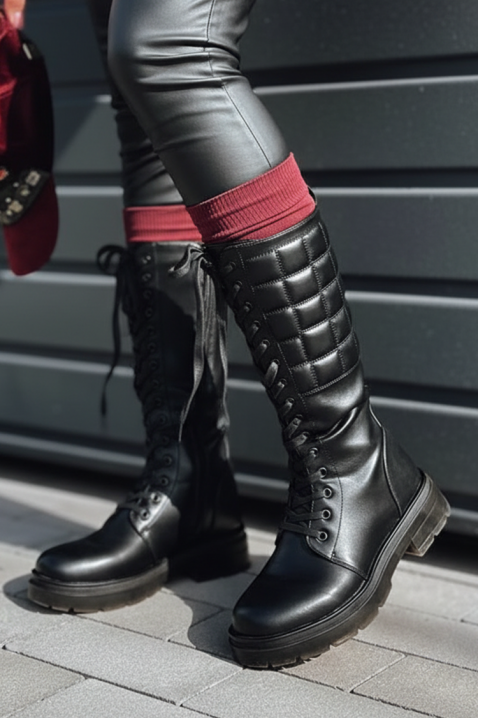 Kozaki KAMSOLA, Kolor : czarny, IVET.PL - Modna odzież