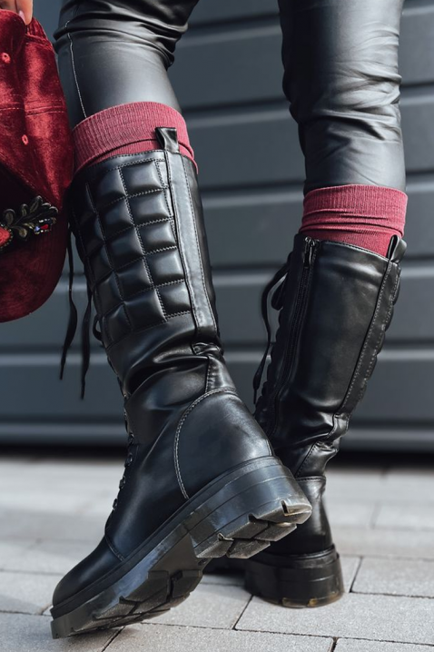 Kozaki KAMSOLA, Kolor : czarny, IVET.PL - Modna odzież