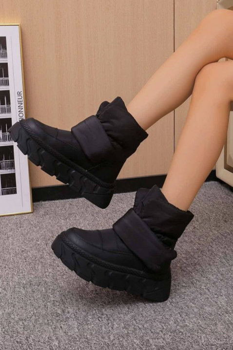 Śniegowce MIOGELNA BLACK, Kolor : czarny, IVET.PL - Modna odzież