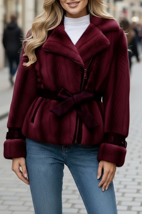 Kurtka METALINZA BORDO, Kolor : bordowy, IVET.PL - Modna odzież