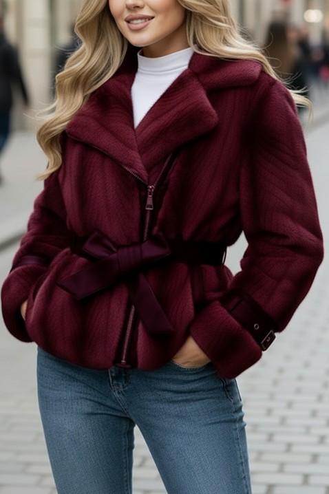Kurtka METALINZA BORDO, Kolor : bordowy, IVET.PL - Modna odzież
