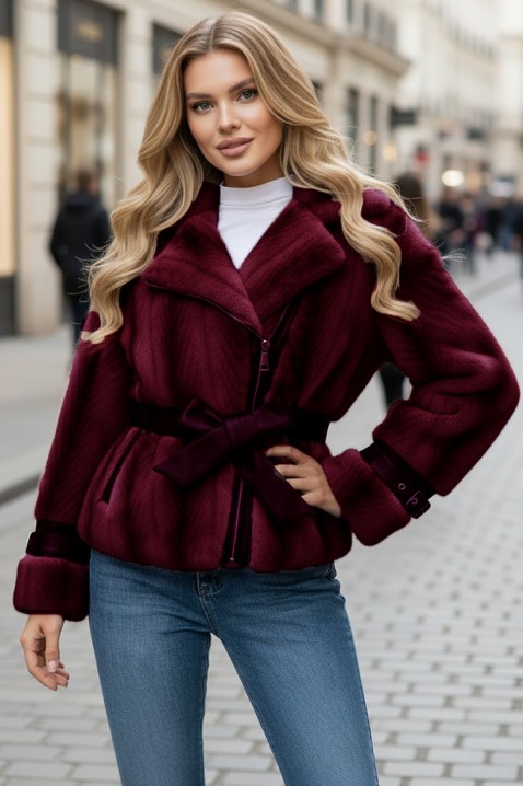 Kurtka METALINZA BORDO, Kolor : bordowy, IVET.PL - Modna odzież