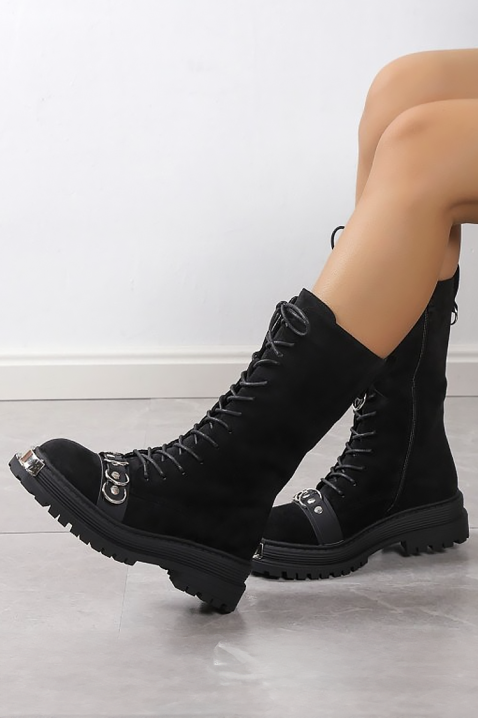 Buty SERMOLJA BLACK, Kolor : czarny, IVET.PL - Modna odzież