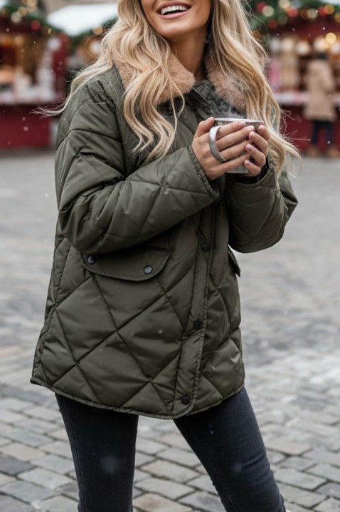 Kurtka SLAMENDA KHAKI, Kolor : khaki, IVET.PL - Modna odzież