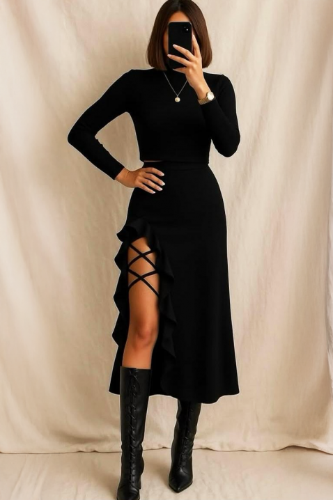 Spódnica ZMIORDA, Kolor : czarny, IVET.PL - Modna odzież