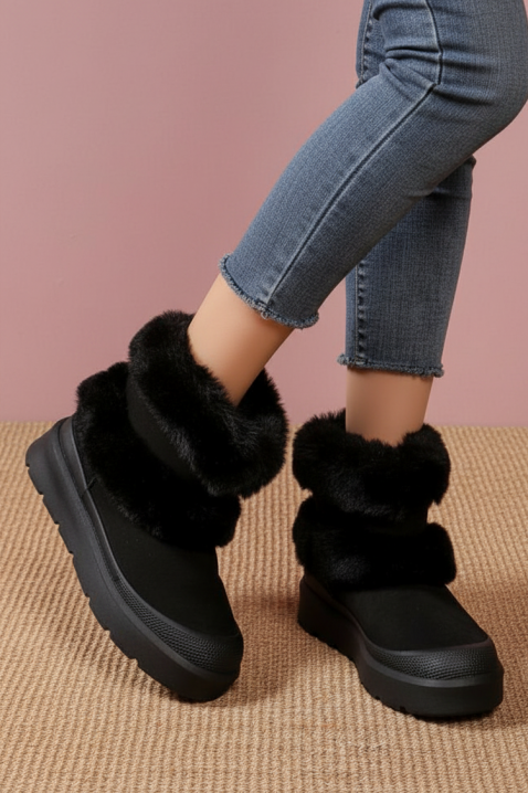 Śniegowce ZOMFELJA BLACK, Kolor : czarny, IVET.PL - Modna odzież