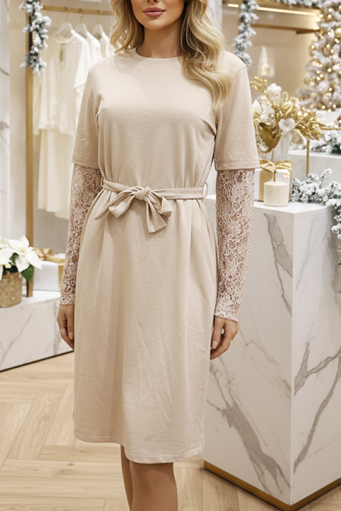 Sukienka ZABRENA, Kolor : ecru, IVET.PL - Modna odzież