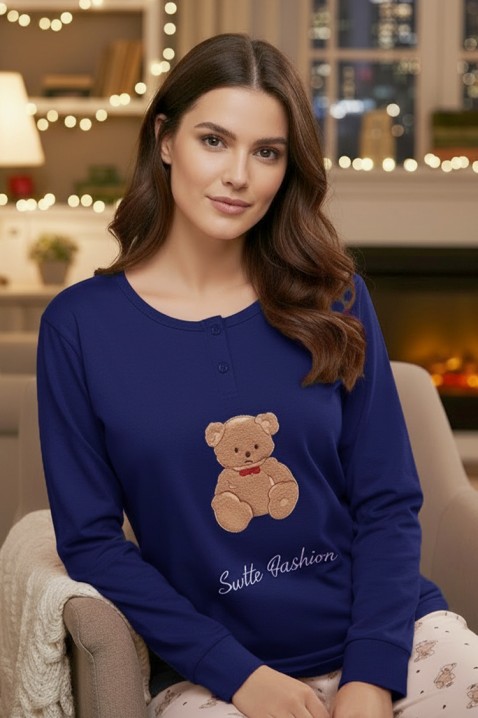 Piżama KARLITTA NAVY, Kolor : granatowy, IVET.PL - Modna odzież