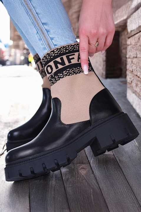 Botki ALRONZA, Kolor : czarny, IVET.PL - Modna odzież