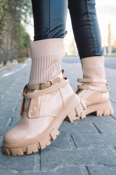 Botki RIVANZA, Kolor :  beżowy, IVET.PL - Modna odzież