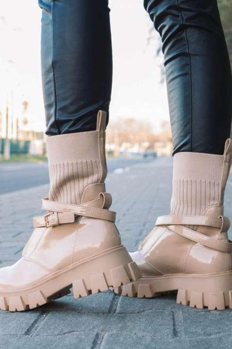 Botki RIVANZA, Kolor :  beżowy, IVET.PL - Modna odzież