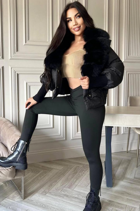 Kurtka REDELZA BLACK, Kolor : czarny, IVET.PL - Modna odzież