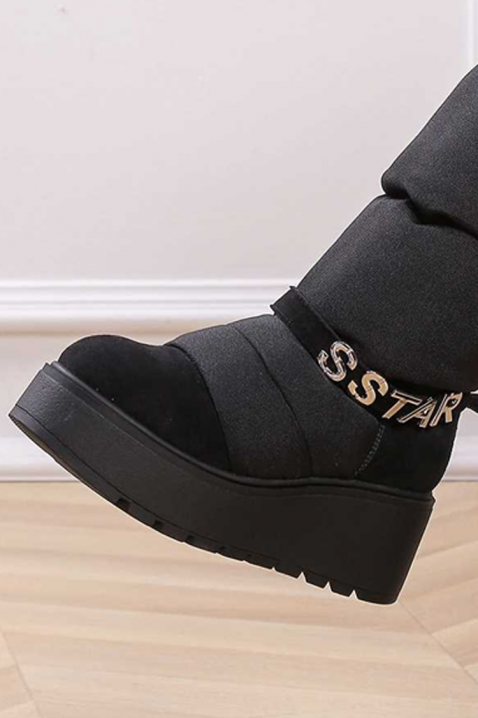 Śniegowce BADERLSA BLACK, Kolor : czarny, IVET.PL - Modna odzież