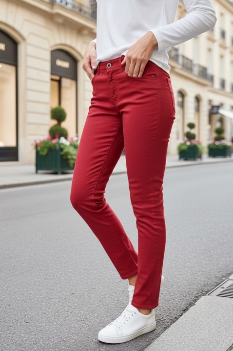 Spodnie BERTIZA BORDO, Kolor : bordowy, IVET.PL - Modna odzież