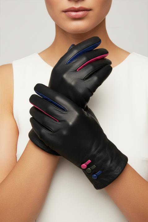 Rękawiczki MISHLENDA, Kolor : czarny, IVET.PL - Modna odzież