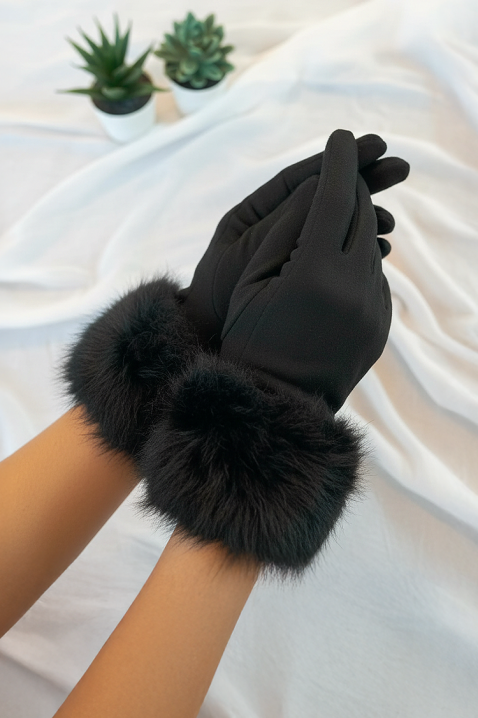 Rękawiczki LORZILA, Kolor : czarny, IVET.PL - Modna odzież