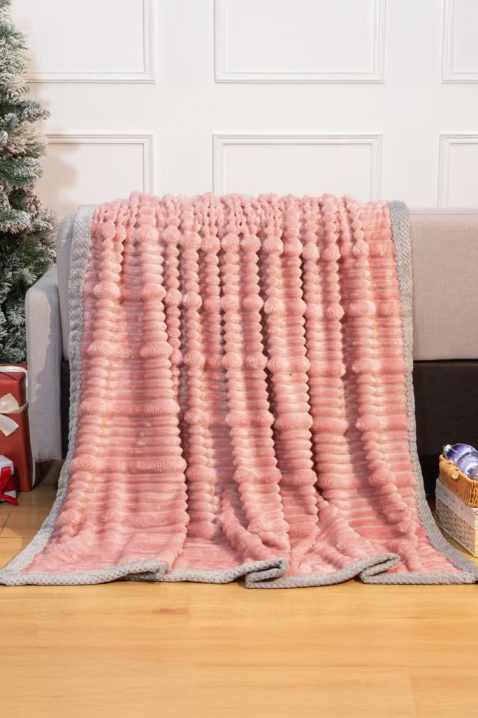 Koc NELMIRFA PINK 160x200 cm, Kolor : różowy, IVET.PL - Modna odzież