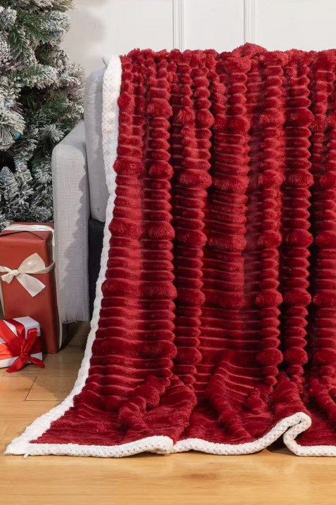 Koc NELMIRFA RED 160x200 cm, Kolor : czerwony, IVET.PL - Modna odzież